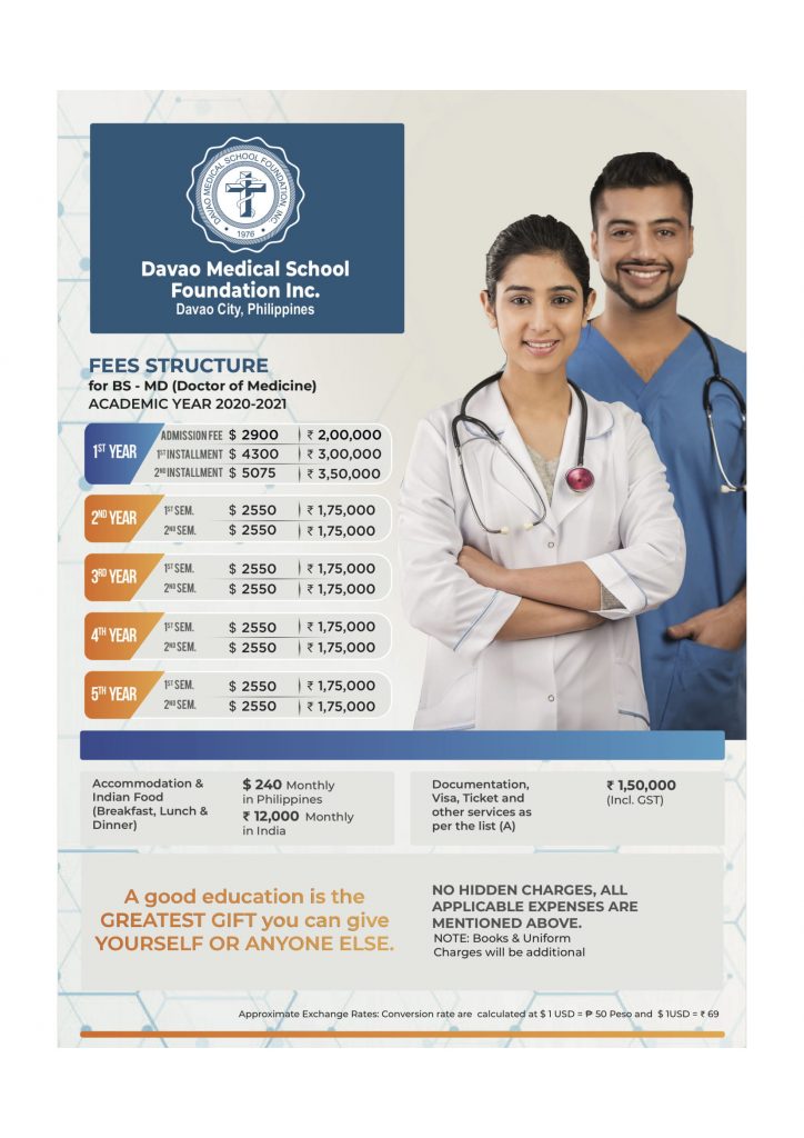 davao medical college philippines fees structure for academic year 2020 - 2021